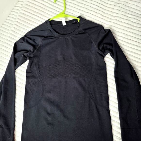 Stelle Black Long Sleeve Top M Compression Style Darts Stretchy Layering Capsule - Picture 4 of 8